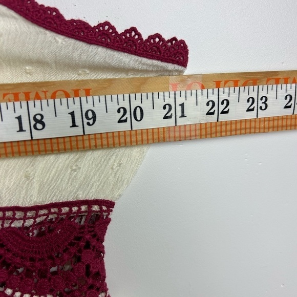 Umgee Usa Flare Lace Sz S Sleeveless oversized Hippie Boho midi Dress popcorn - Picture 6 of 8